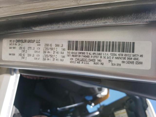 1C4AJWBG3CL154459 - 2012 JEEP WRANGLER S SILVER photo 10