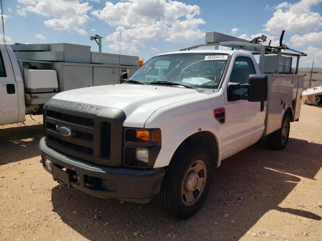 1FTWF30598EA26844 - 2008 FORD F350 SRW S WHITE photo 2