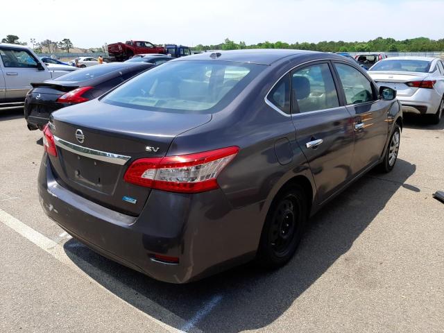 3N1AB7AP3EY295369 - 2014 NISSAN SENTRA GRAY photo 4