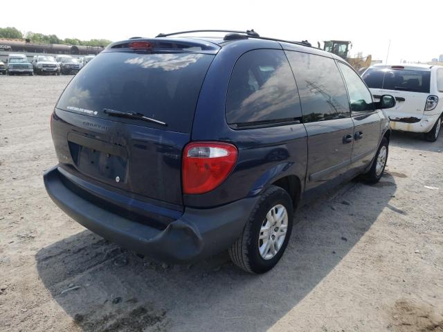 1D4GP25R56B554499 - 2006 DODGE CARAVAN SE BLUE photo 4