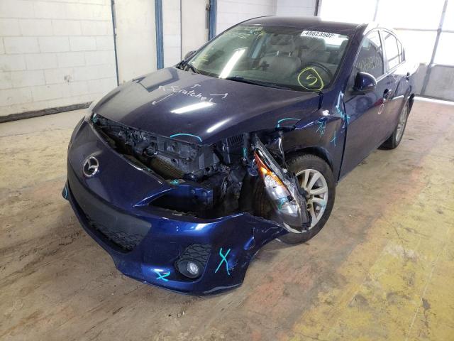 JM1BL1V75C1605772 - 2012 MAZDA 3 I BLUE photo 9