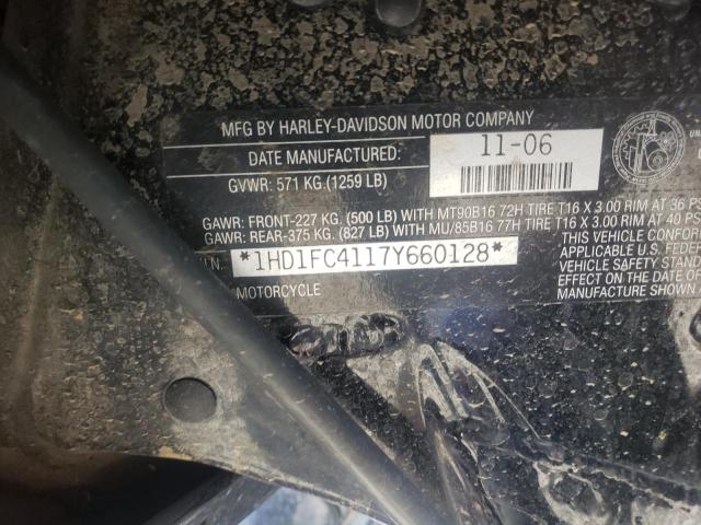 1HD1FC4117Y660128 - 2007 HARLEY-DAVIDSON FLHTCUI 蓝色 照片 10