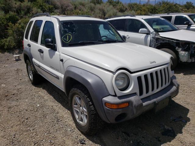 1J4GL48K13W597674 - 2003 JEEP LIBERTY SP WHITE photo 1