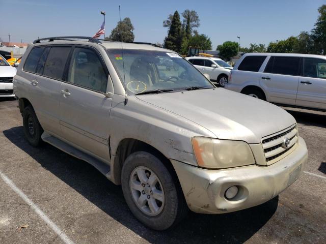 JTEGF21AX20049849 - 2002 TOYOTA HIGHLANDER BEIGE photo 1