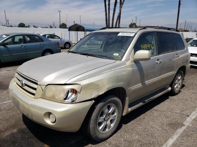 JTEGF21AX20049849 - 2002 TOYOTA HIGHLANDER BEIGE photo 2