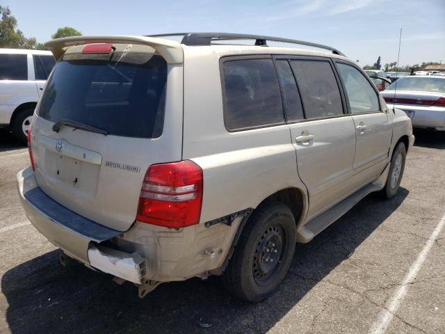 JTEGF21AX20049849 - 2002 TOYOTA HIGHLANDER BEIGE photo 4