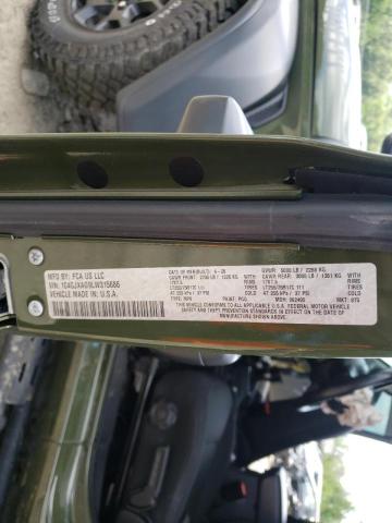 1C4GJXAG9LW315686 - 2020 JEEP WRANGLER S 绿色 照片 10