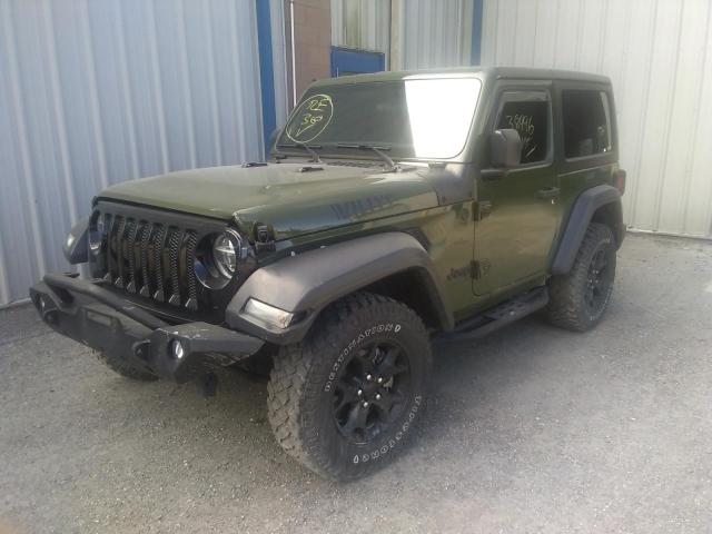 1C4GJXAG9LW315686 - 2020 JEEP WRANGLER S 绿色 照片 2