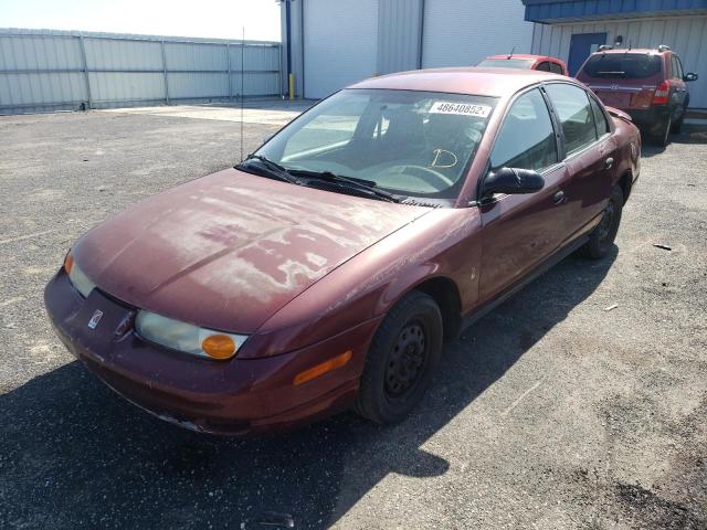 1G8ZH52832Z124420 - 2002 SATURN SL1 BURGUNDY photo 2