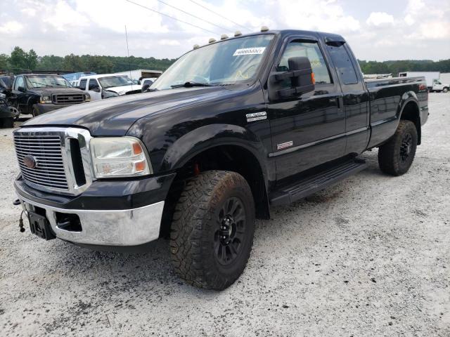 1FTWX31PX6EC52482 - 2006 FORD F-350 BLACK photo 2