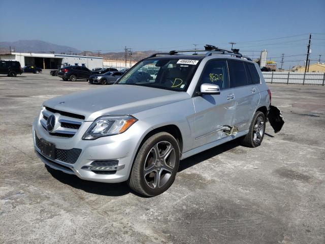 WDCGG0EB1DG097558 - 2013 MERCEDES-BENZ GLK 250 BL SILVER photo 2