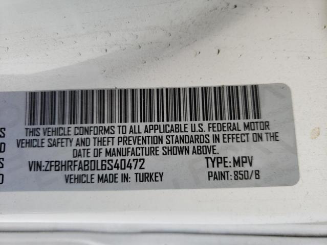 ZFBHRFAB0L6S40472 - 2020 RAM PROMASTER 白色 照片 10