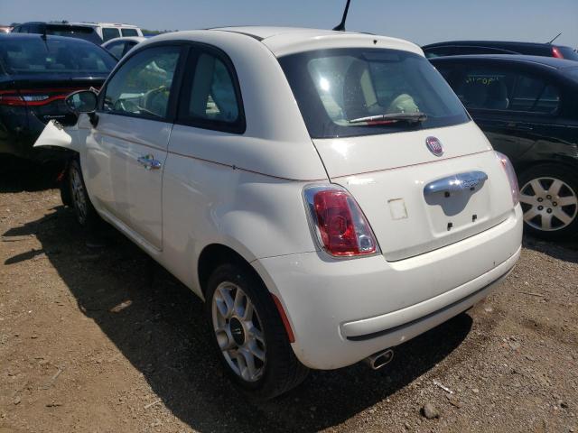 3C3CFFAR2DT667841 - 2013 FIAT 500 POP WHITE photo 3