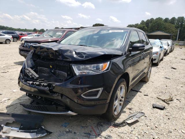 2FMPK3K85FBC30178 - 2015 FORD EDGE BLACK photo 2