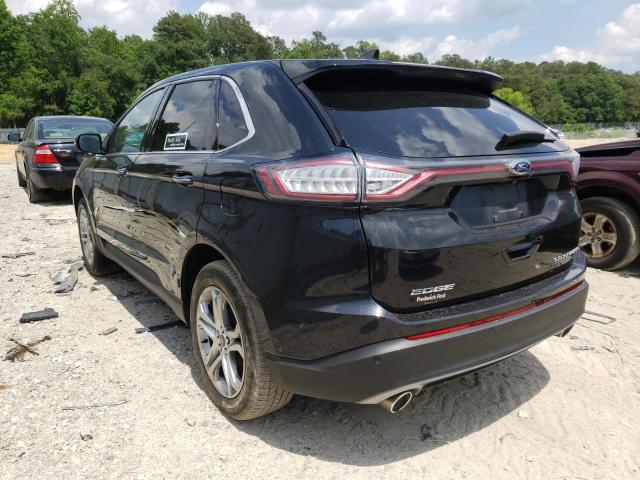 2FMPK3K85FBC30178 - 2015 FORD EDGE BLACK photo 3