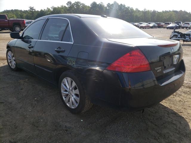 1HGCM66557A032469 - 2007 HONDA ACCORD BLACK photo 3