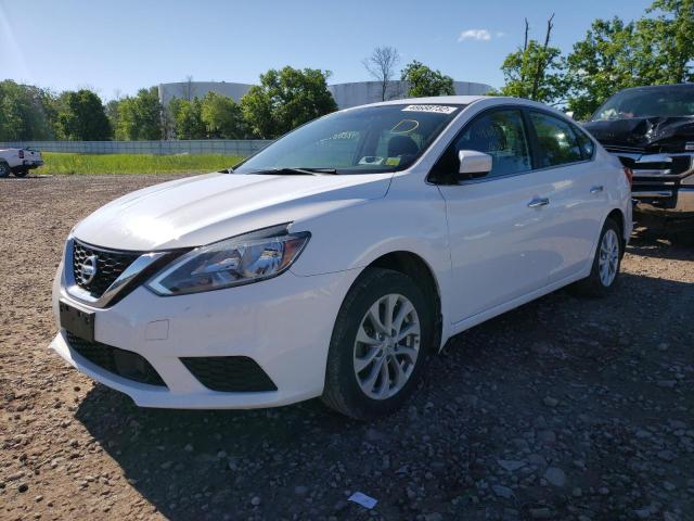 3N1AB7AP9KY209848 - 2019 NISSAN SENTRA S WHITE photo 2