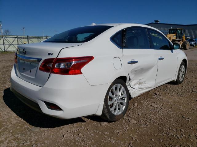 3N1AB7AP9KY209848 - 2019 NISSAN SENTRA S WHITE photo 4