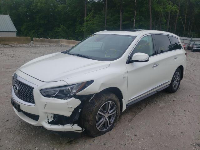 5N1DL0MM0LC516637 - 2020 INFINITI QX60 LUXE WHITE photo 2