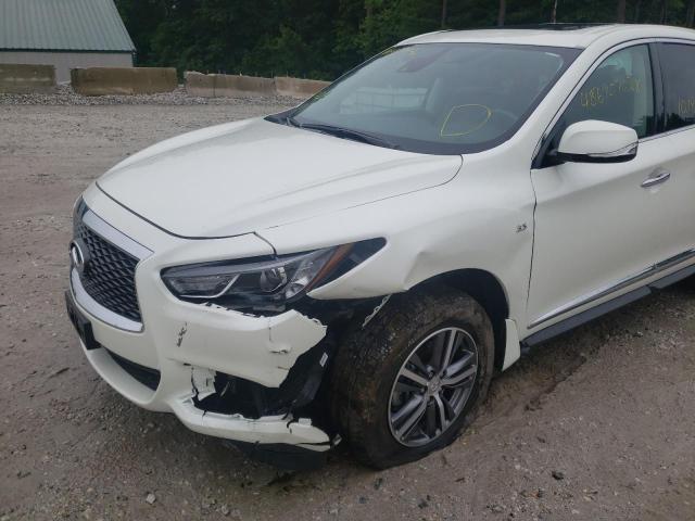 5N1DL0MM0LC516637 - 2020 INFINITI QX60 LUXE WHITE photo 9