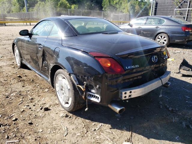 JTHFN48Y850070896 - 2005 LEXUS SC 430 BLACK photo 3