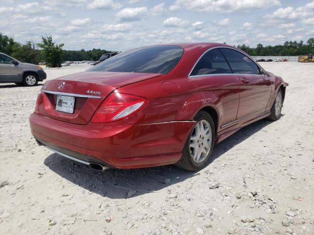 WDDEJ8GB5AA023803 - 2010 MERCEDES-BENZ CL 550 4MA MAROON photo 4