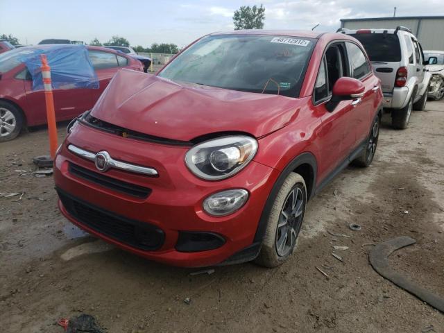 ZFBCFXAB1HP615683 - 2017 FIAT 500X POP RED photo 2