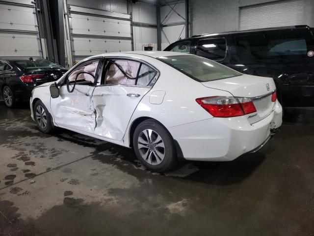 1HGCR2F37EA020670 - 2014 HONDA ACCORD LX WHITE photo 3