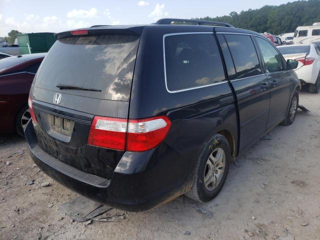 5FNRL38697B092469 - 2007 HONDA ODYSSEY EX BLUE photo 4