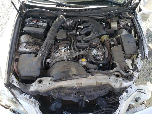 JTHBK262475049365 - 2007 LEXUS IS 250 SILVER photo 7