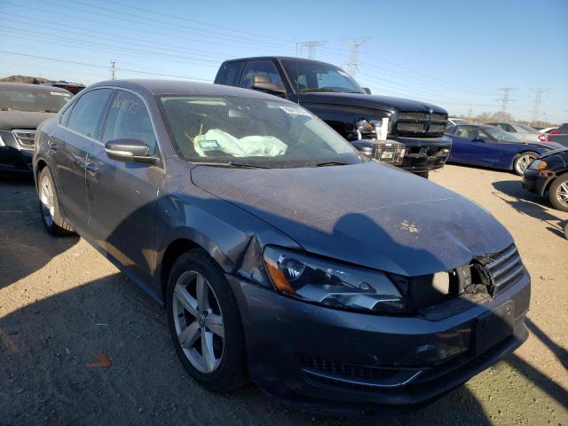 1VWBS7A33EC057400 - 2014 VOLKSWAGEN PASSAT SE GRAY photo 1