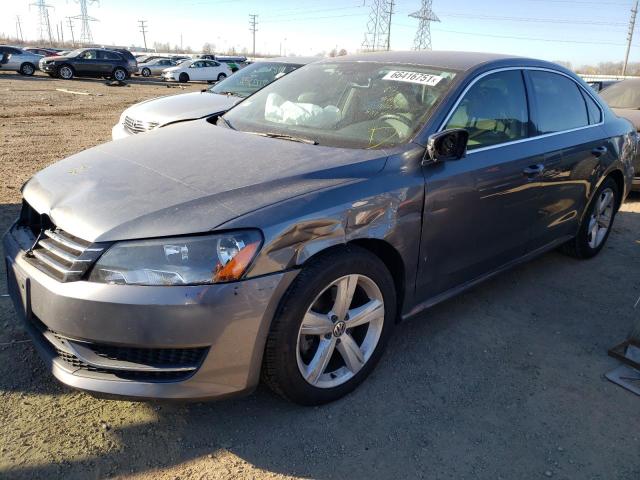 1VWBS7A33EC057400 - 2014 VOLKSWAGEN PASSAT SE GRAY photo 2