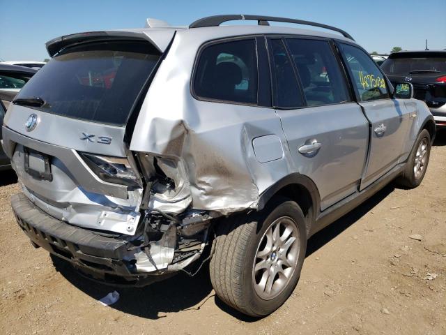 WBXPA73444WC43306 - 2004 BMW X3 2.5I SILVER photo 4