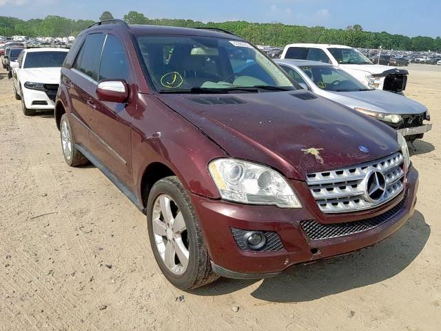 4JGBB8GB0AA587185 - 2010 MERCEDES-BENZ ML 350 4MA BURGUNDY photo 1