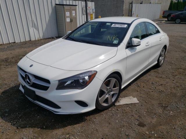 WDDSJ4GB4KN739694 - 2019 MERCEDES-BENZ CLA 250 4M WHITE photo 2