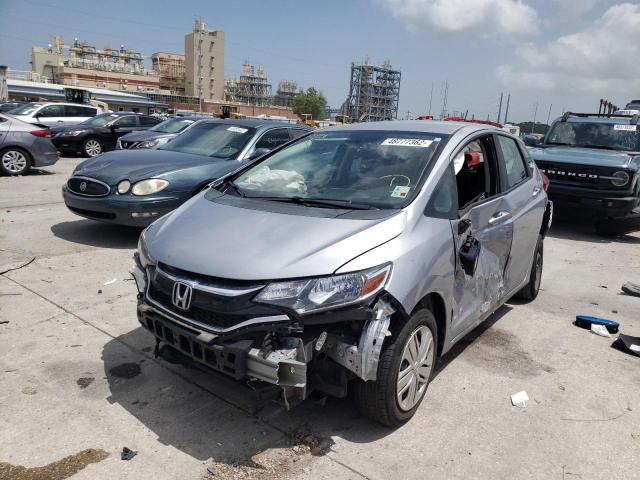 3HGGK5H47KM736884 - 2019 HONDA FIT LX SILVER photo 2