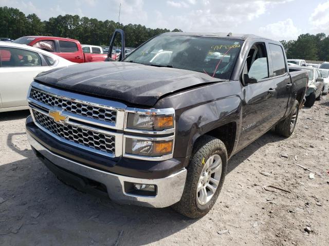 3GCUKREC2EG567445 - 2014 CHEVROLET SILVERADO BLACK photo 2