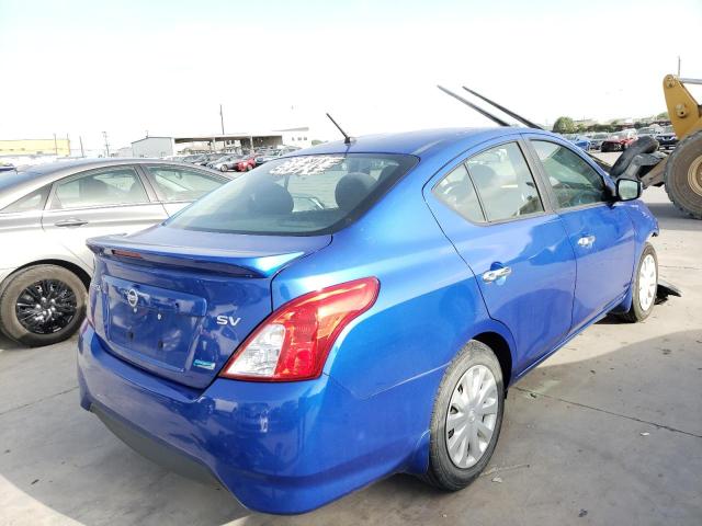 3N1CN7AP1GL860590 - 2016 NISSAN VERSA S BLUE photo 4