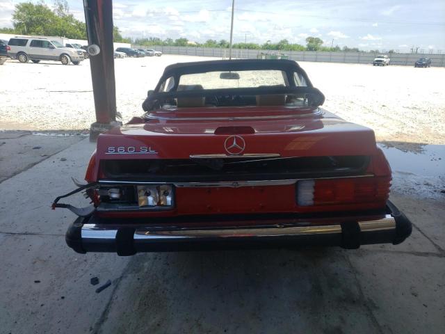 WDBBA48D6JA086784 - 1988 MERCEDES-BENZ 560 SL RED photo 6