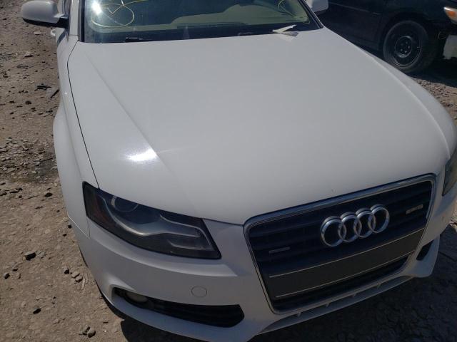 WAUWFAFL9AA040358 - 2010 AUDI A4 WHITE photo 9