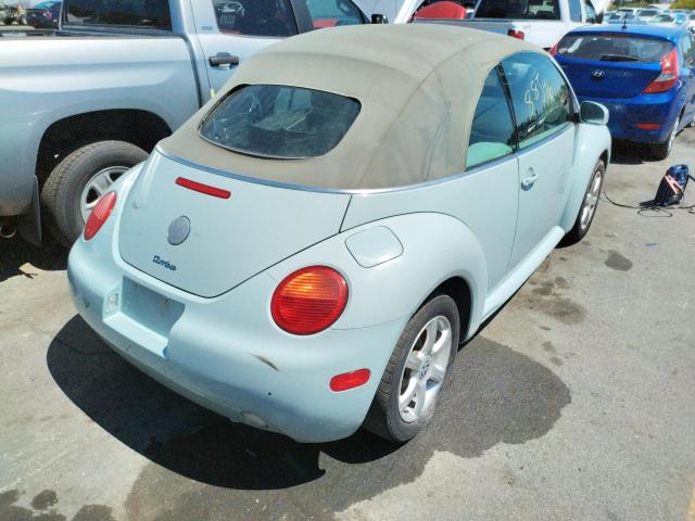 3VWCD31Y94M342487 - 2004 VOLKSWAGEN NEW BEETLE 青绿色 照片 4