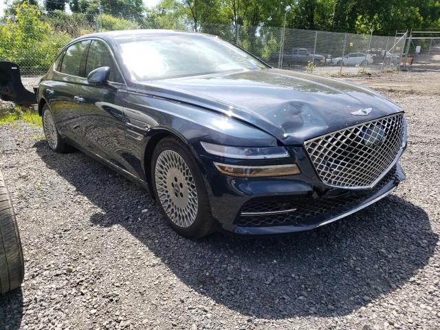 KMTGB4SC2NU095654 - 2022 GENESIS G80 BASE BLUE photo 1