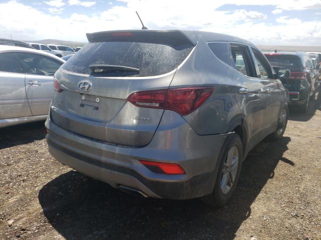 5NMZT3LB9JH072085 - 2018 HYUNDAI SANTA FE S GRAY photo 4