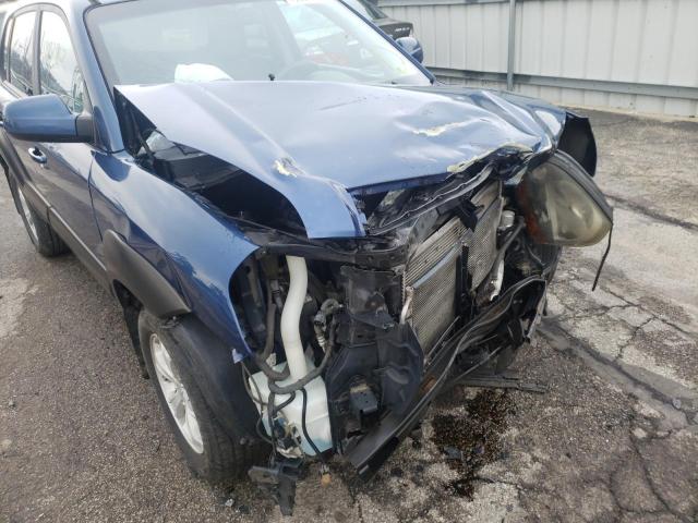 KM8JN72D69U982780 - 2009 HYUNDAI TUCSON SE BLUE photo 9