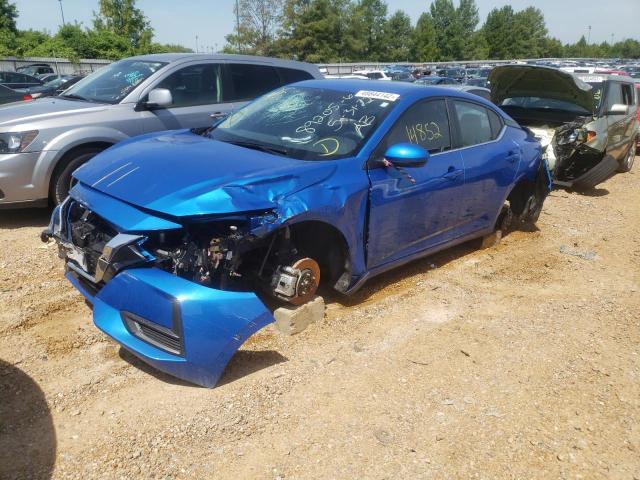 3N1AB8CV0NY224891 - 2022 NISSAN SENTRA SV BLUE photo 2