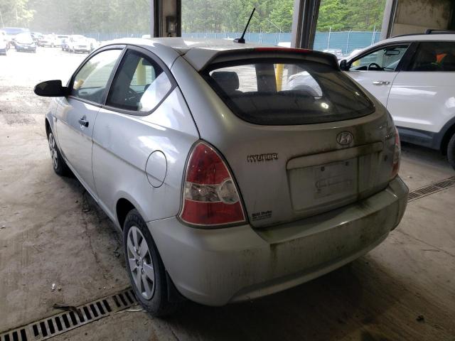 KMHCM36C09U138787 - 2009 HYUNDAI ACCENT SILVER photo 3