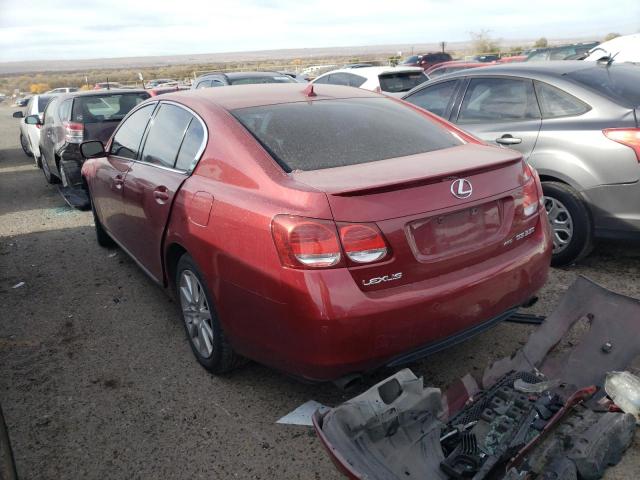 JTHCE96S870007346 - 2007 LEXUS GS350 RED photo 3