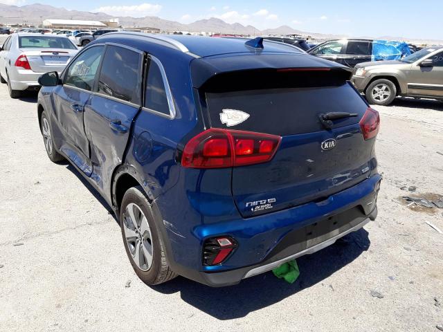 KNDCB3LC9L5393745 - 2020 KIA NIRO LX BLUE photo 3