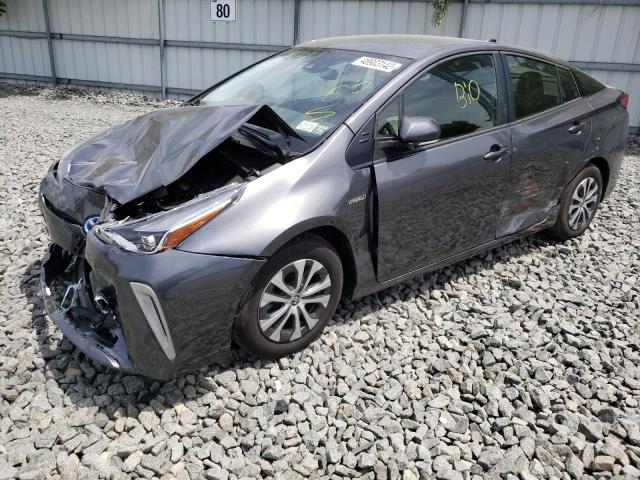 JTDL9MFU0N3031727 - 2022 TOYOTA PRIUS LE CHARCOAL photo 2