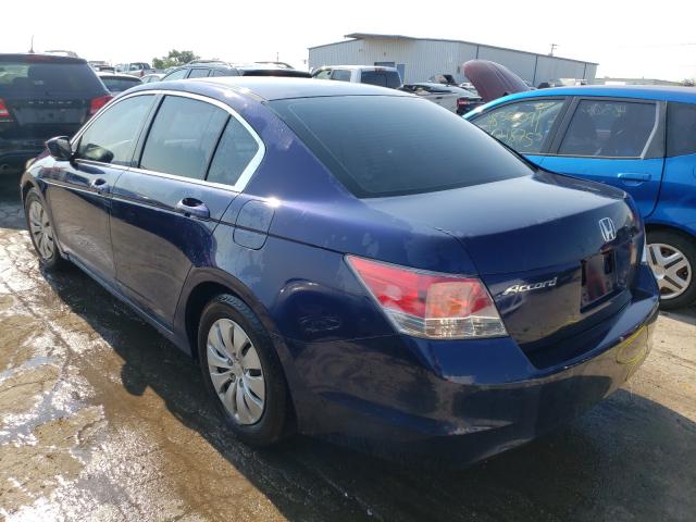 1HGCP26319A011281 - 2009 HONDA ACCORD LX BLUE photo 3